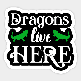 Dragons Live Here Sticker